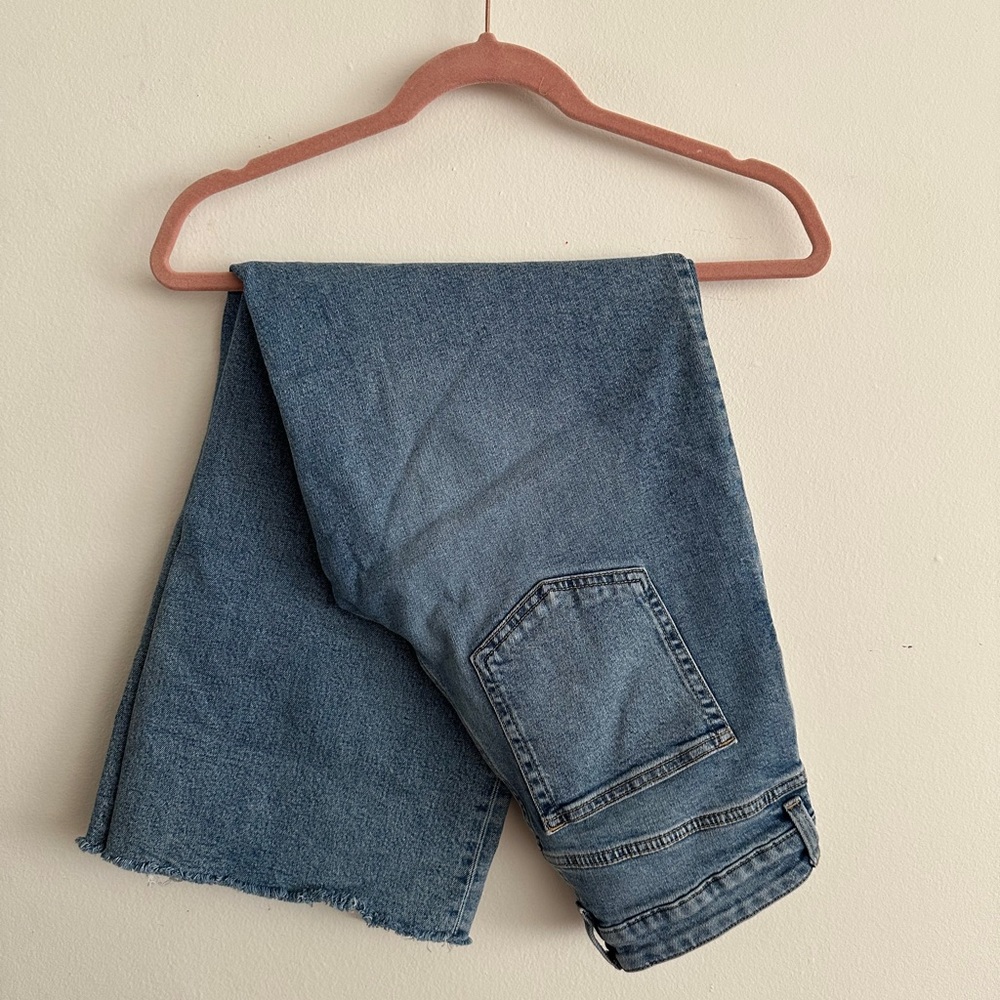 2/$50 Wide Straight Leg Medium Wash Jeans H&M SIZE 6 WOMEN'S - Picture 6 of 8
